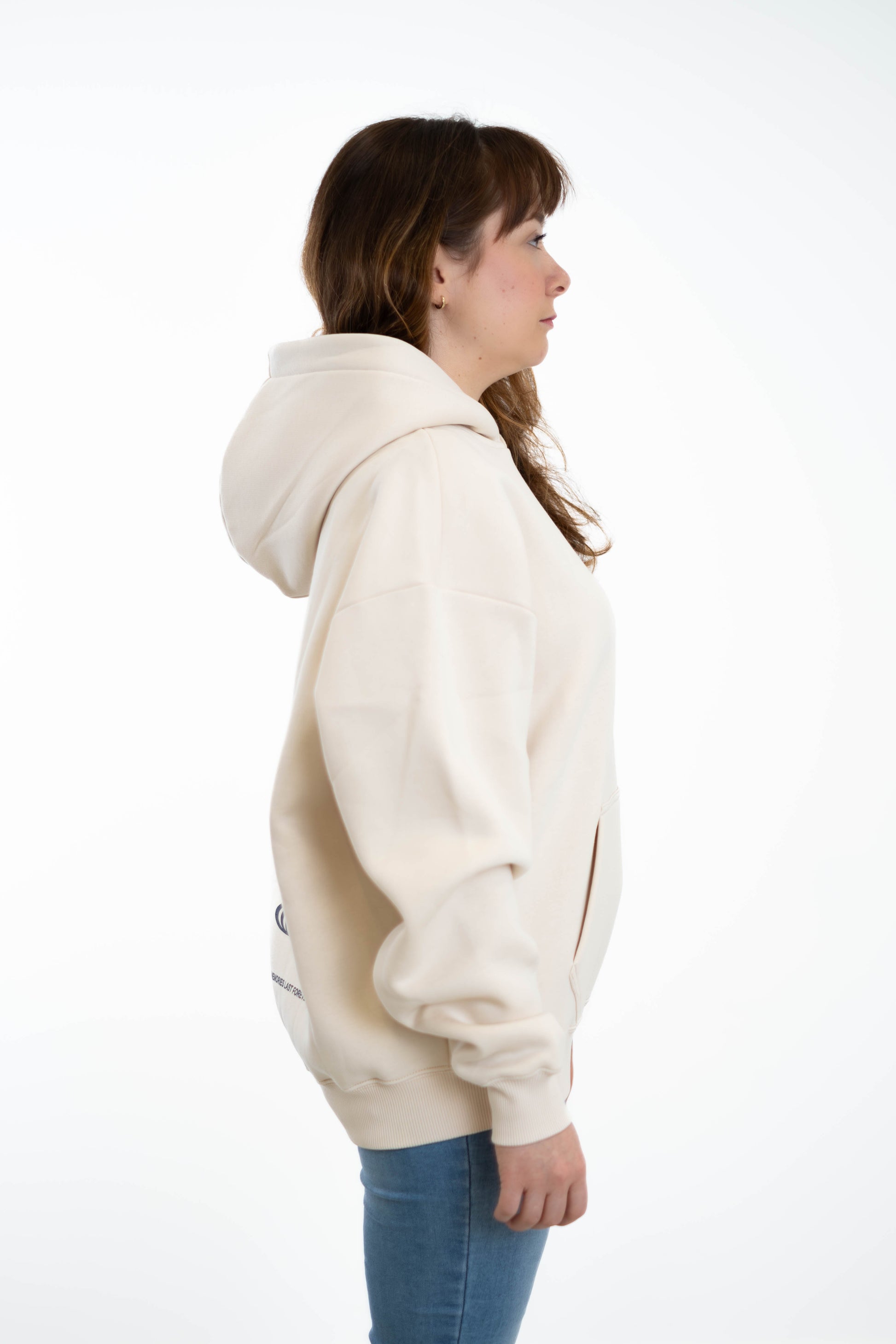 Oversized Hoodie „Future" - Beige-3
