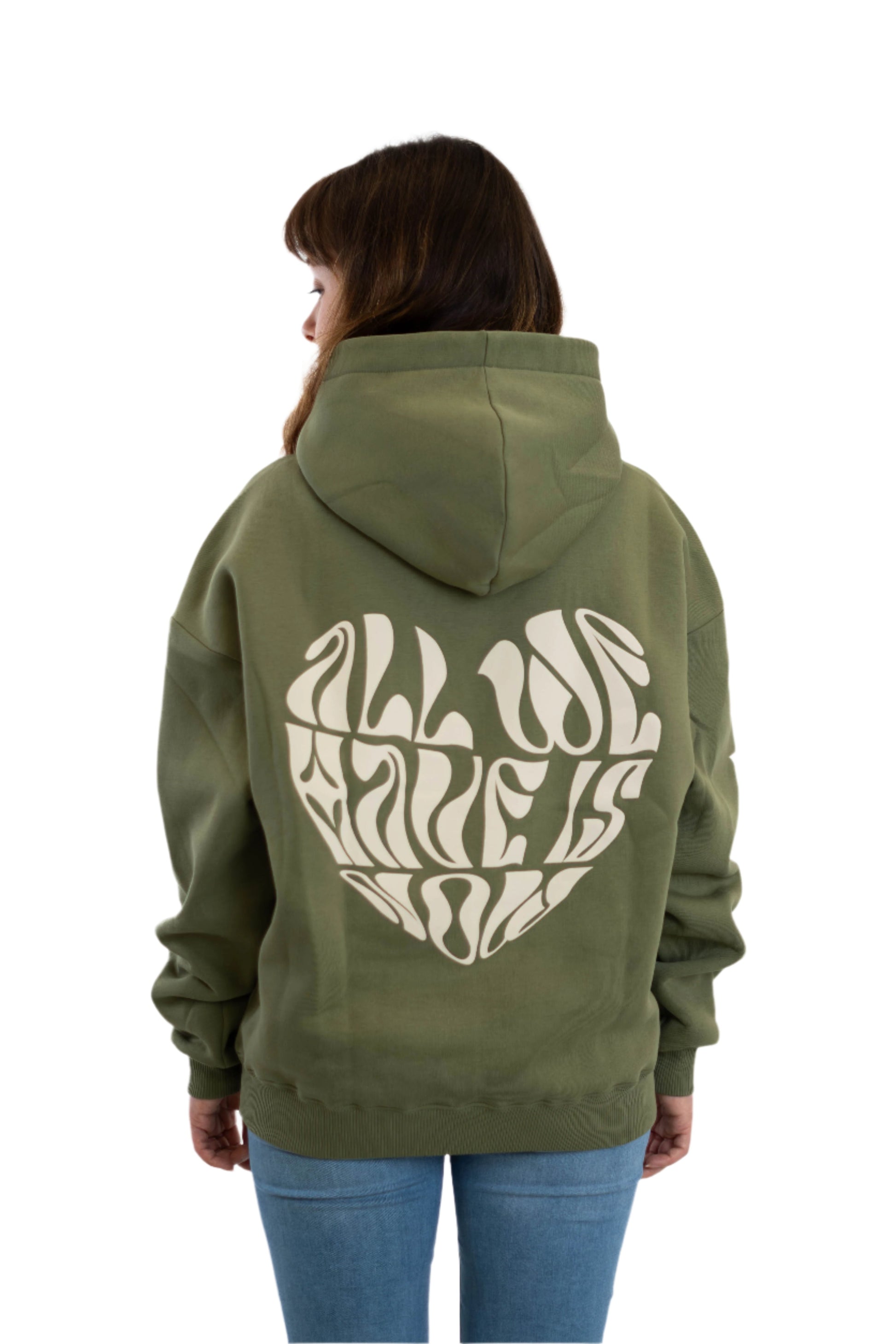 Oversized Hoodie „better together" - Khaki-1