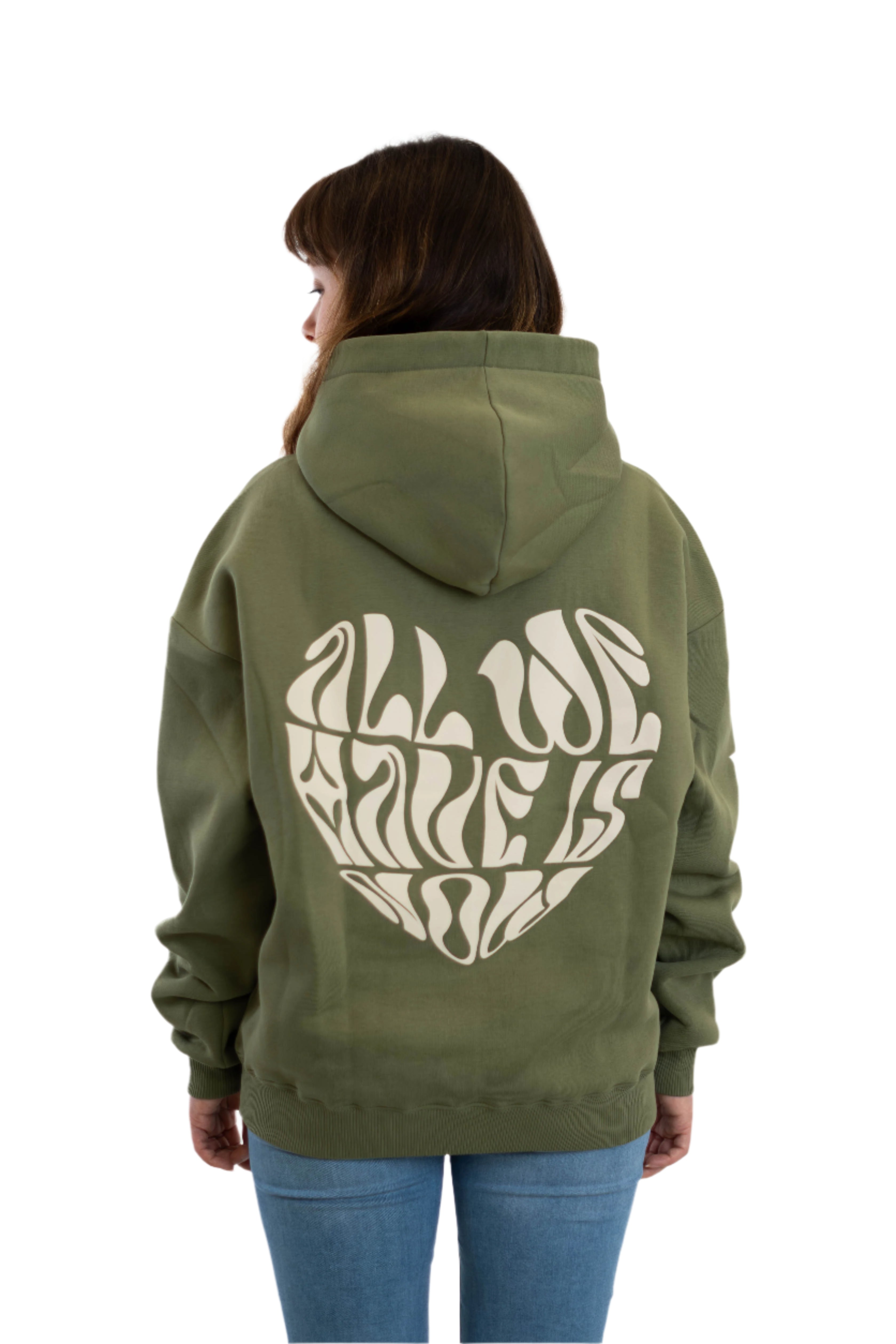 Oversized Hoodie „better together" - Khaki-zoom-1