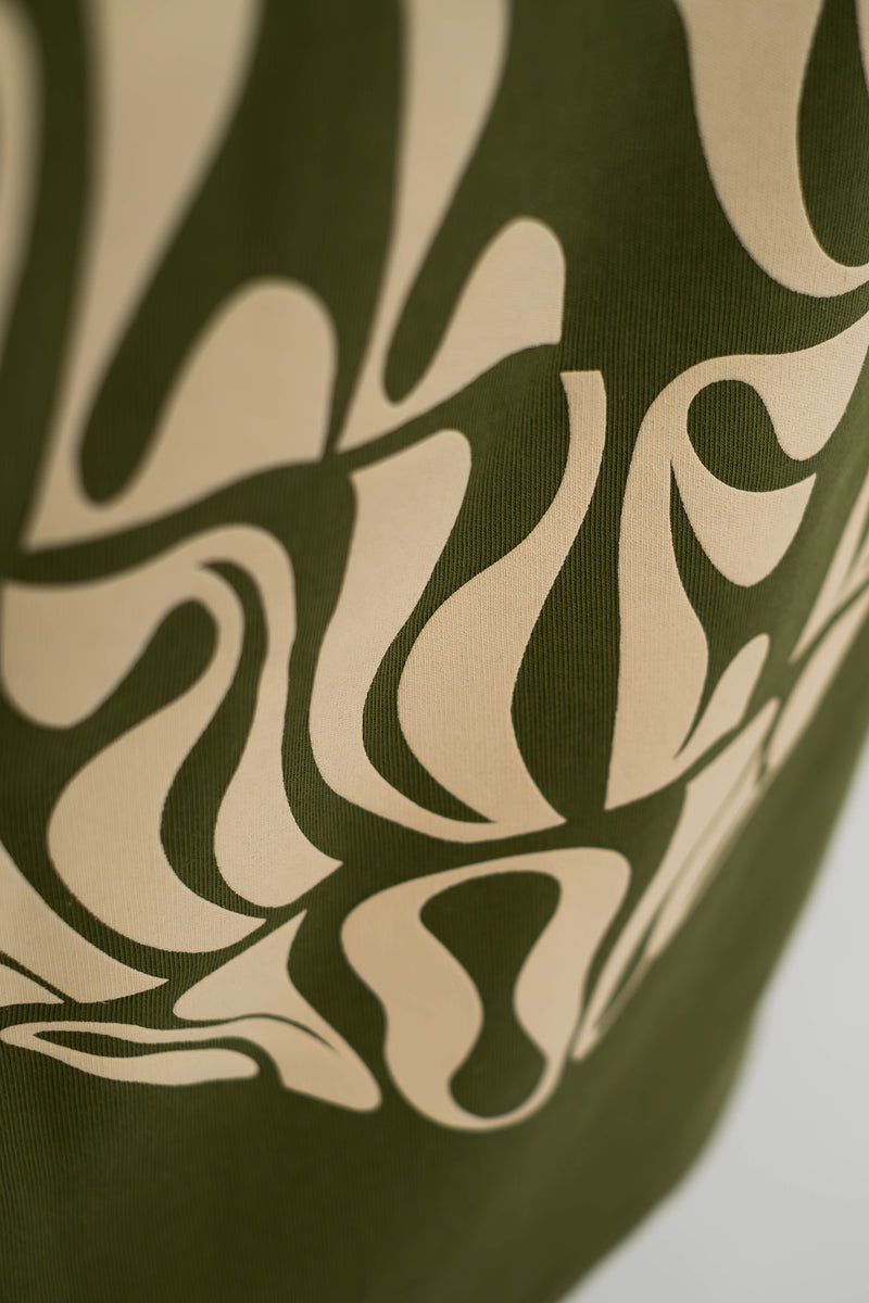 Oversized Hoodie „better together" - Khaki-zoom-
