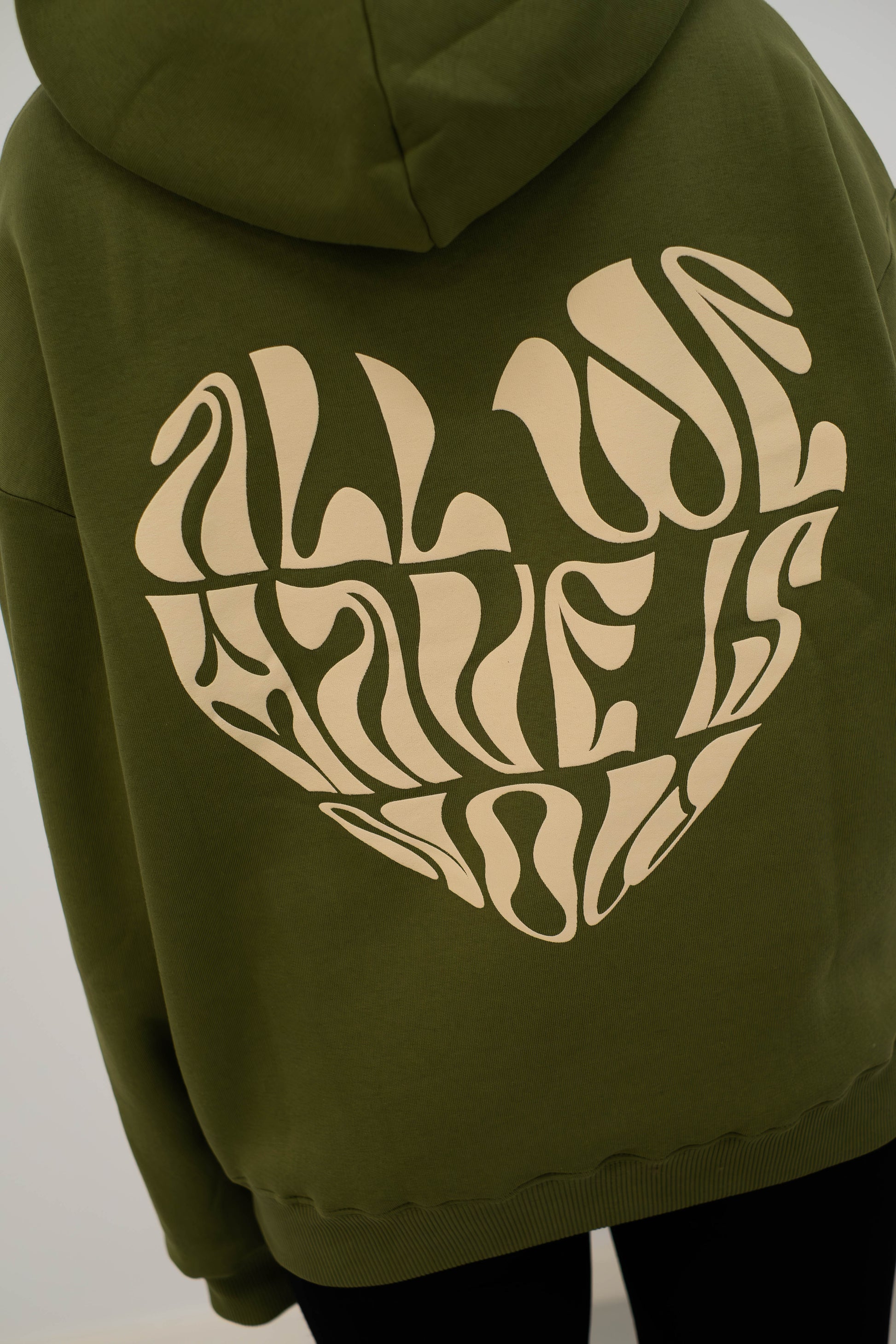 Oversized Hoodie „better together" - Khaki-9
