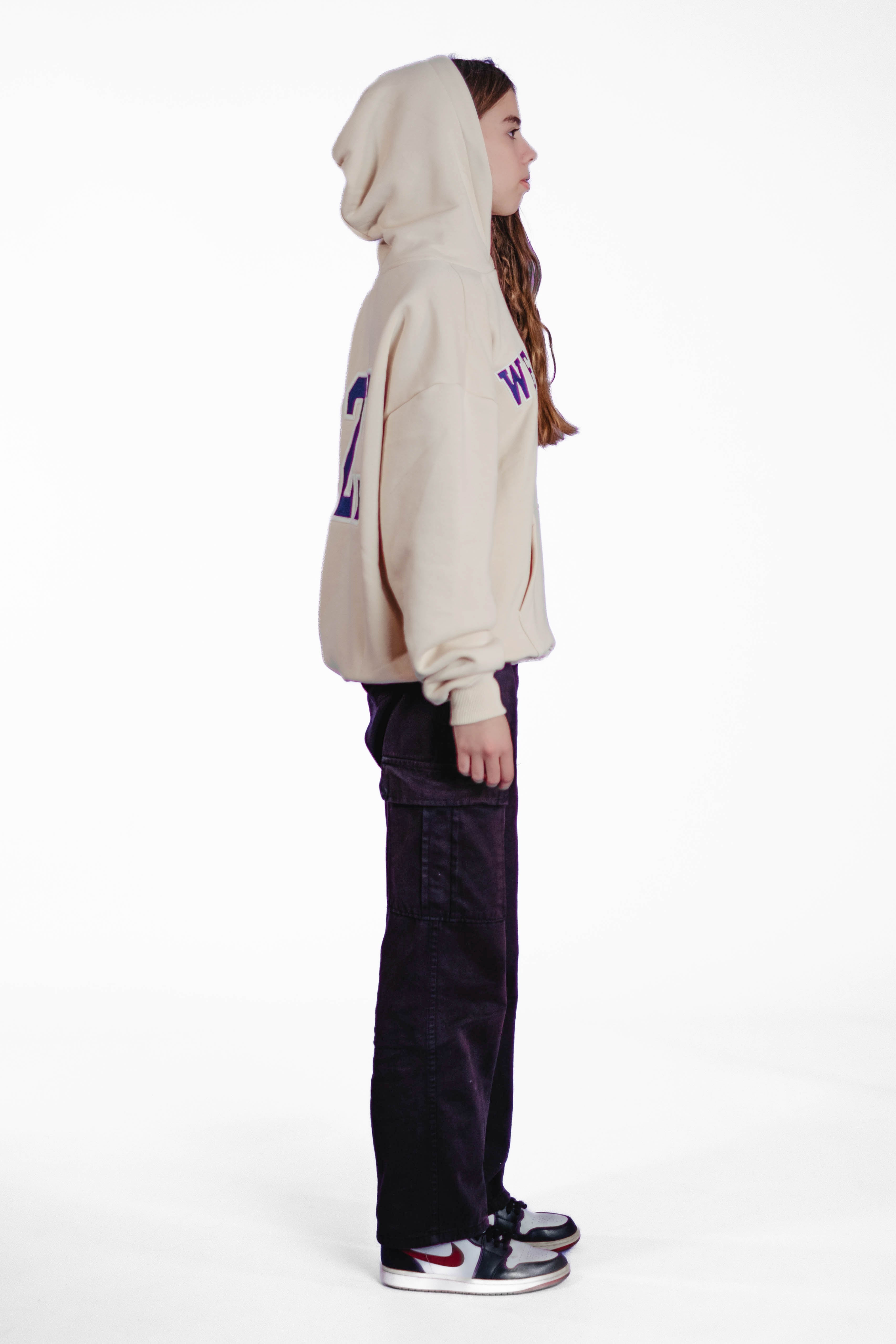 Oversize Hoodie „We made it“ - Beige-zoom-6