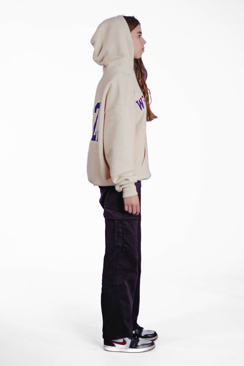 Oversize Hoodie „We made it“ - Beige-zoom-