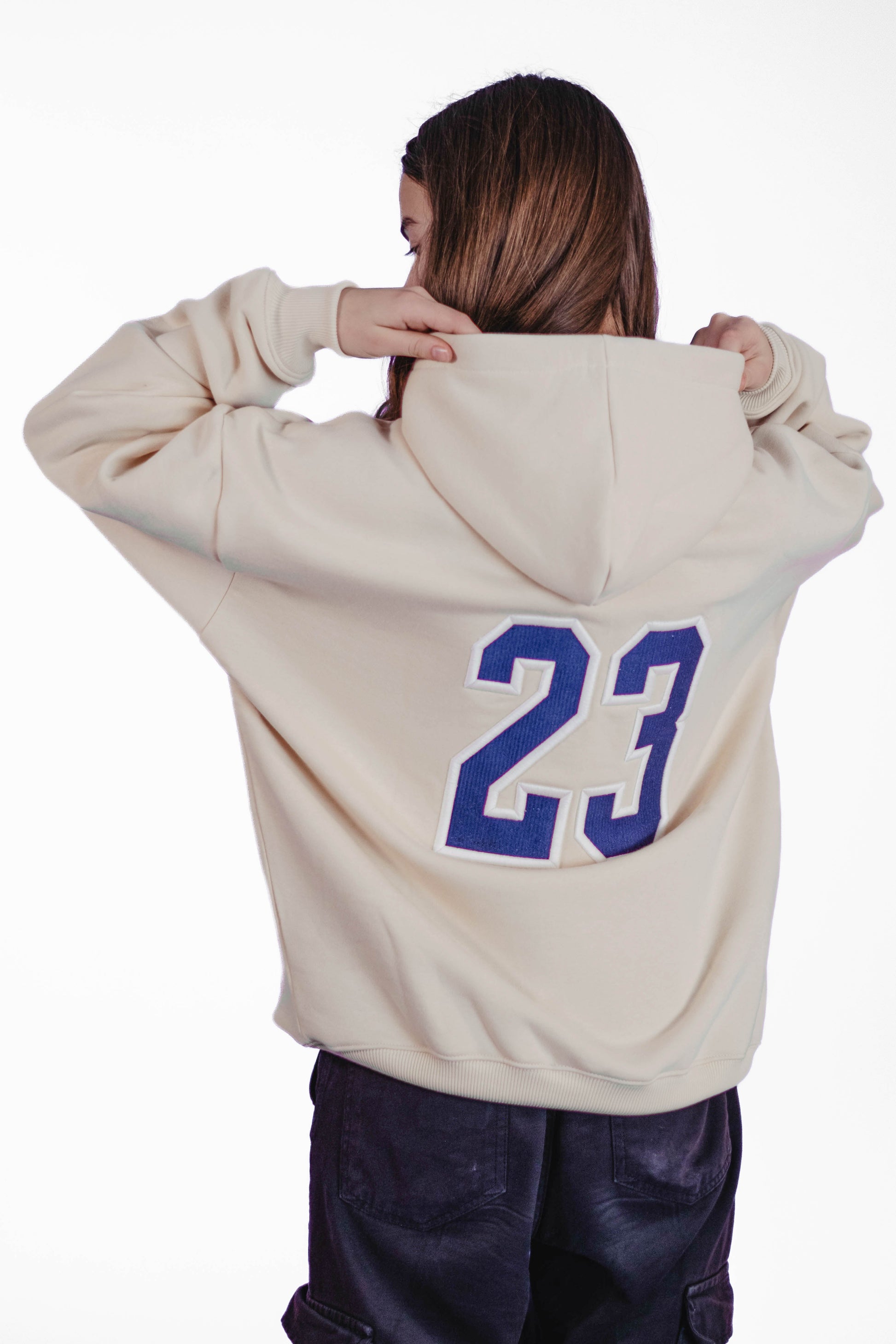 Oversize Hoodie „We made it“ - Beige-2
