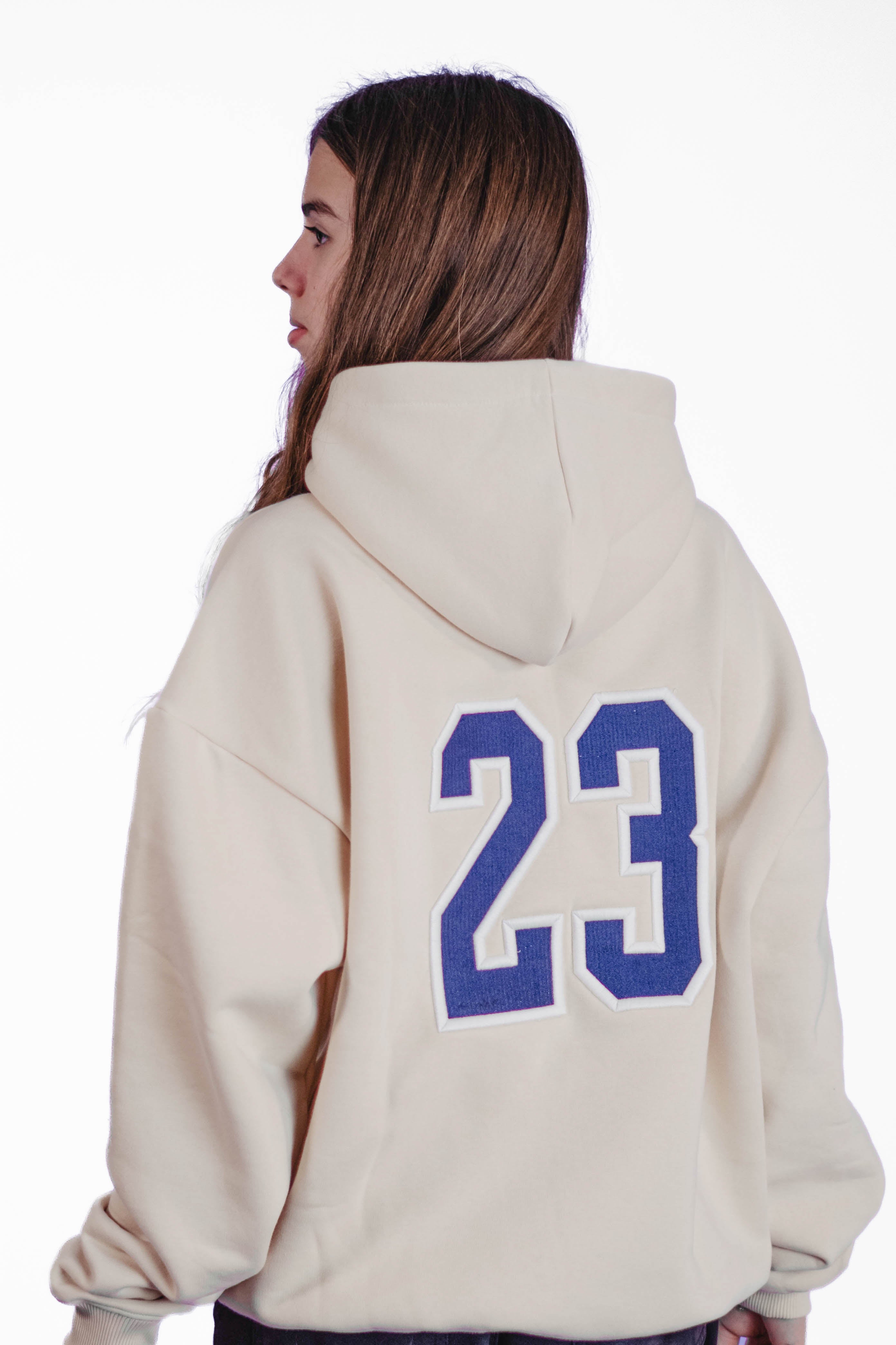 Oversize Hoodie „We made it“ - Beige-zoom-8