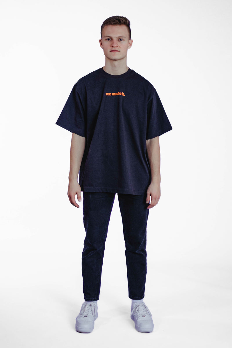 Oversize Tee „We made it“ - Schwarz-zoom-