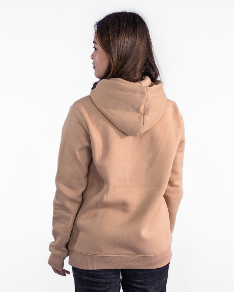 Taillierter Hoodie Elfie beige-zoom-