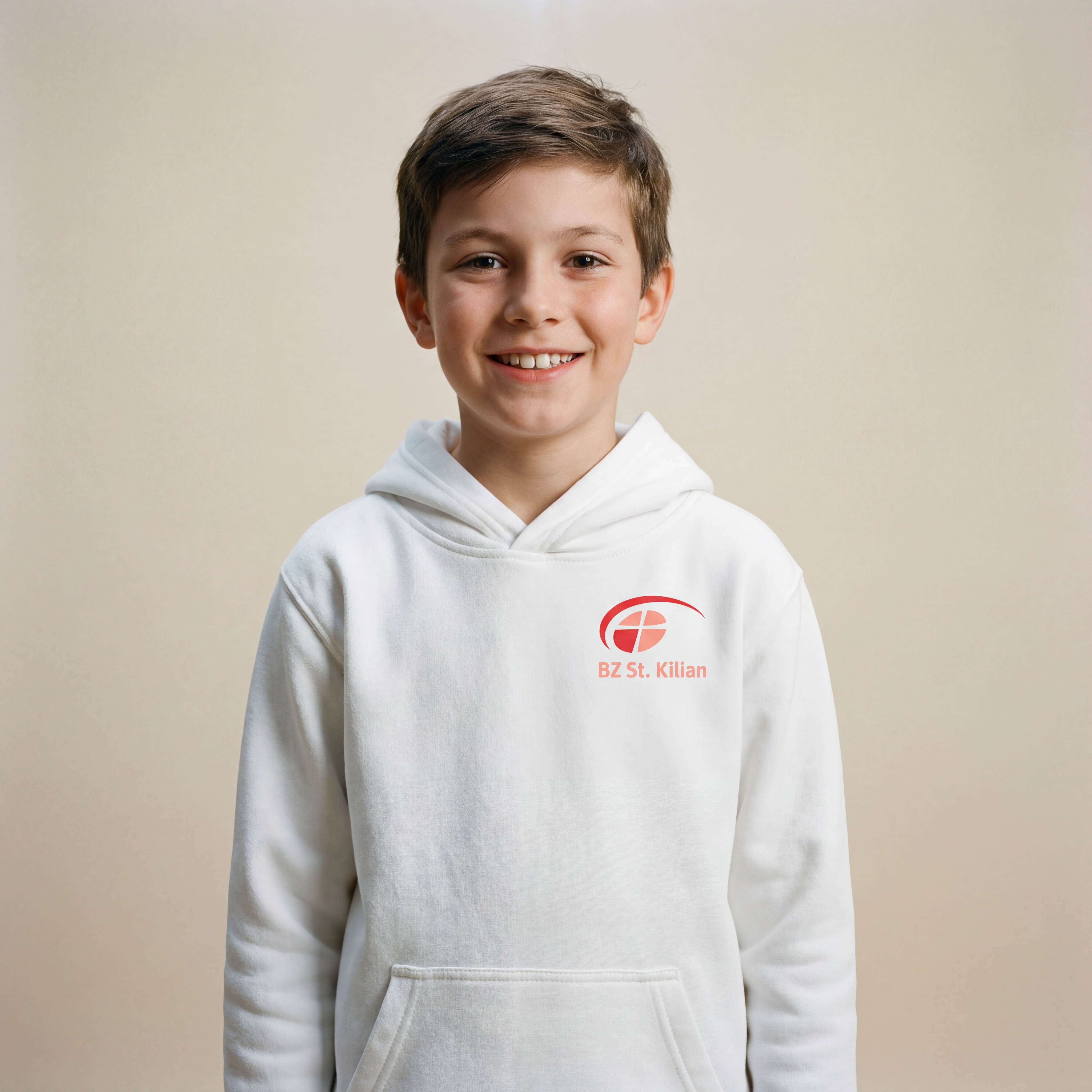 Premium Kinder Hoodie helles Logo (St. Kilian)