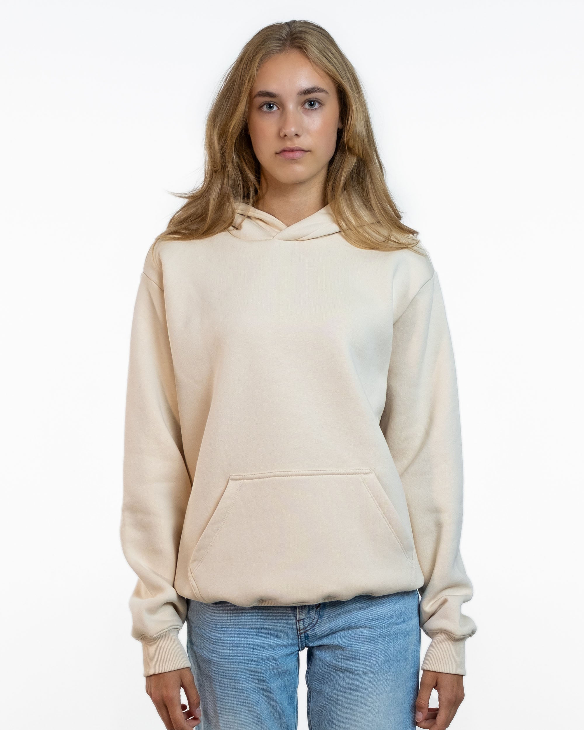 Oversized Hoodie Mike beige-zoom-1