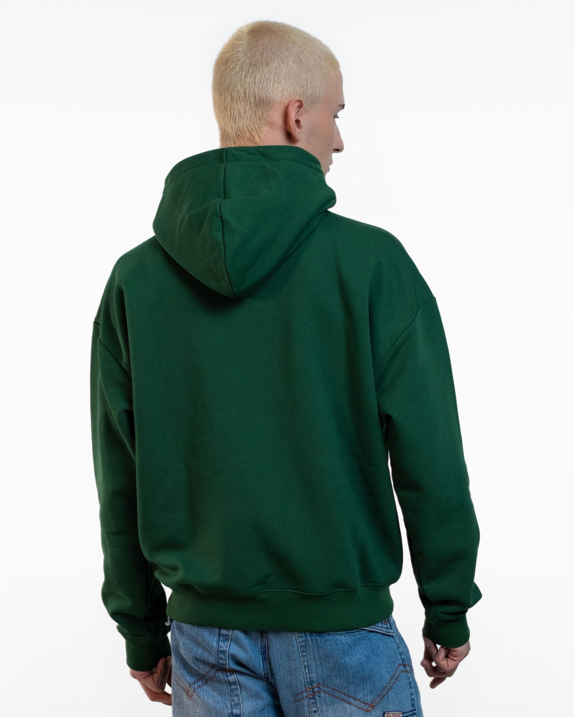 Oversized Hoodie Mike dark green-zoom-2