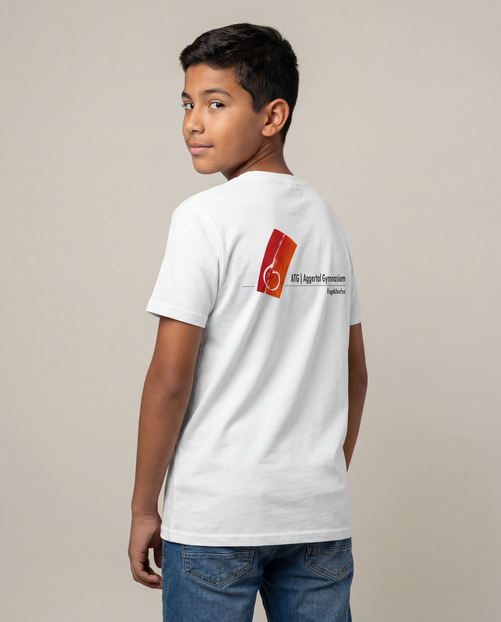 Kinder T-Shirt "Junior Peter" mit großem Rückenlogo (Aggertal)-2
