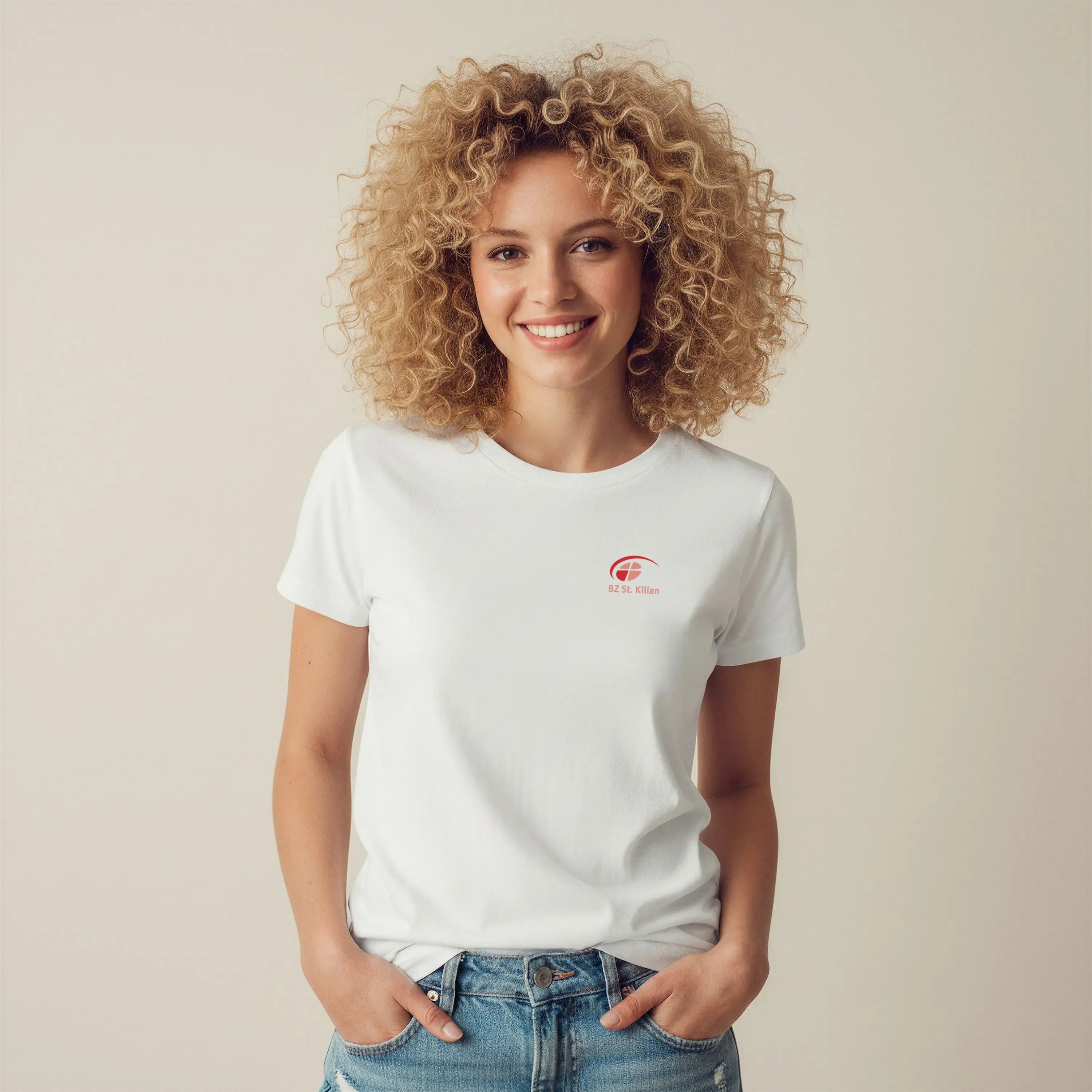 T-Shirt tailliert ,,Heidi" helles Logo (St. Kilian)-zoom-1