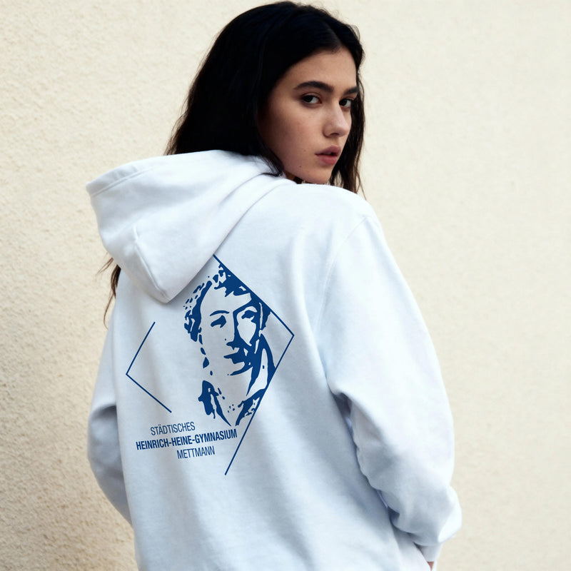 Premium Unisex Hoodie mit großem Rückenlogo (Heinrich-Heine-Mettmann)-zoom-