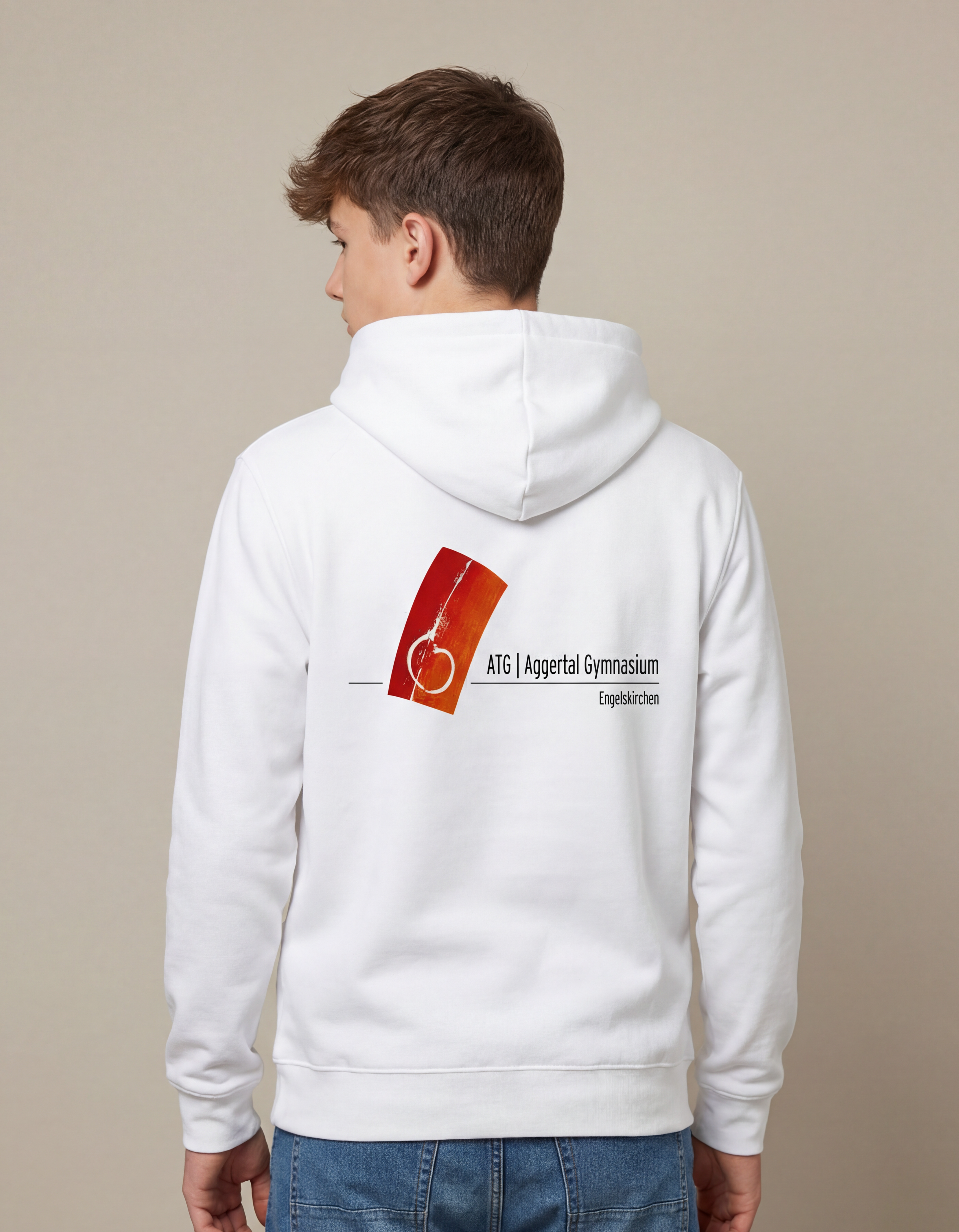 Unisex Hoodie "Willi" mit großem Rückenlogo (Aggertal)