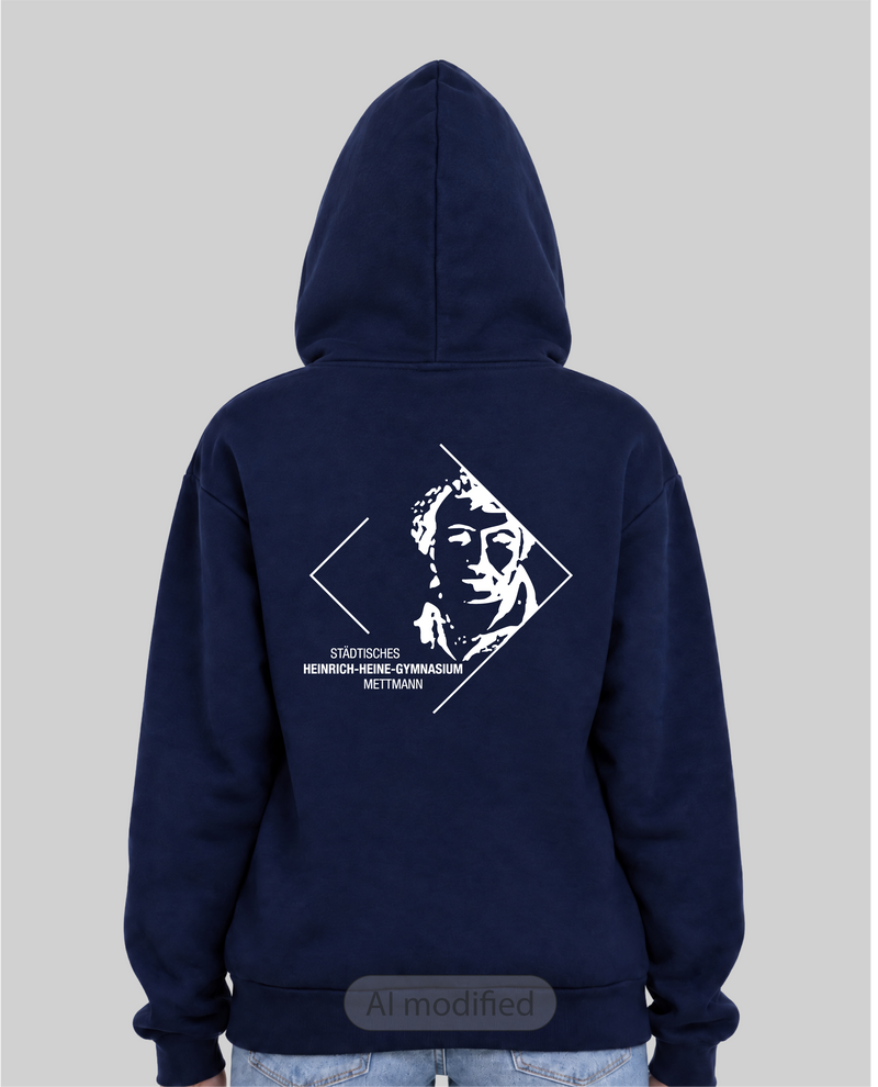 Schul-Hoodie "Mike„ oversized unisex-zoom-