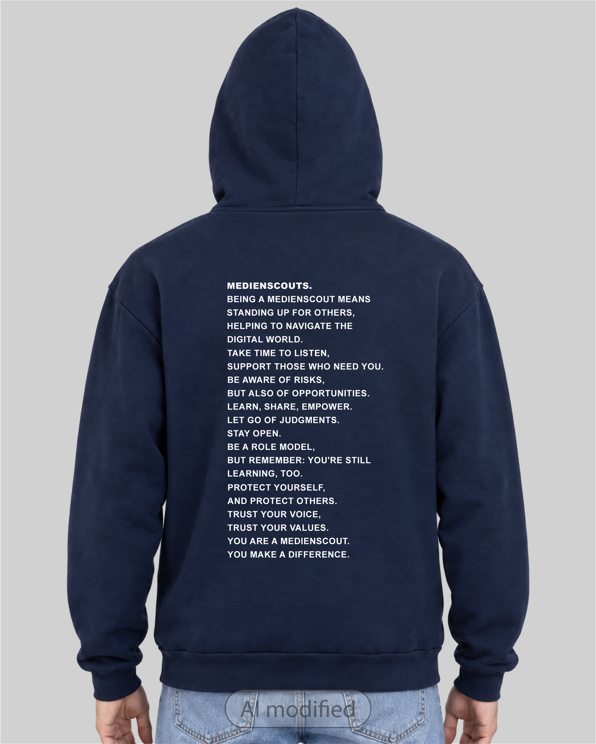 Medienscouts Hoodie "Mike„ oversized-zoom-1