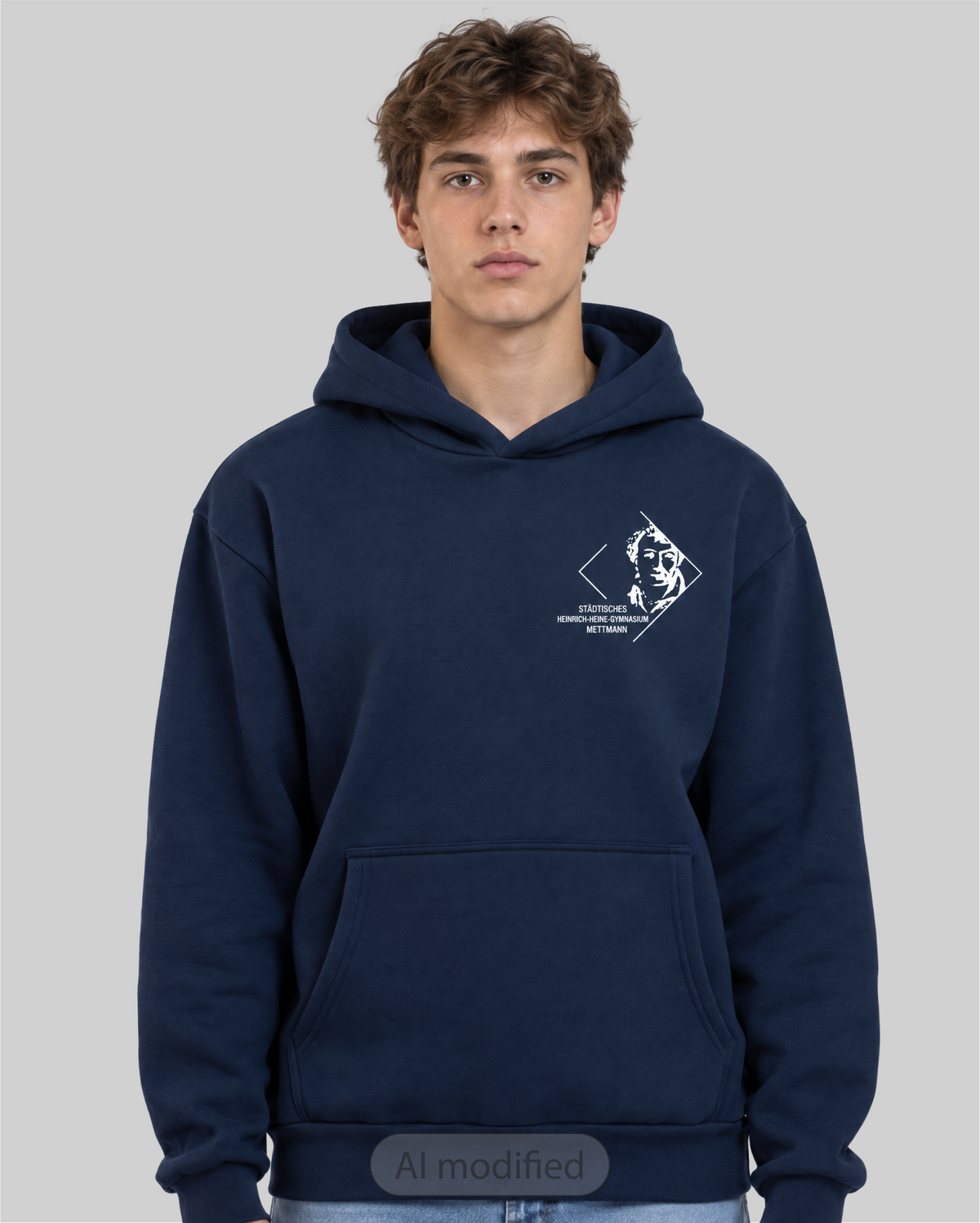 Schul-Hoodie "Mike„ oversized unisex-1