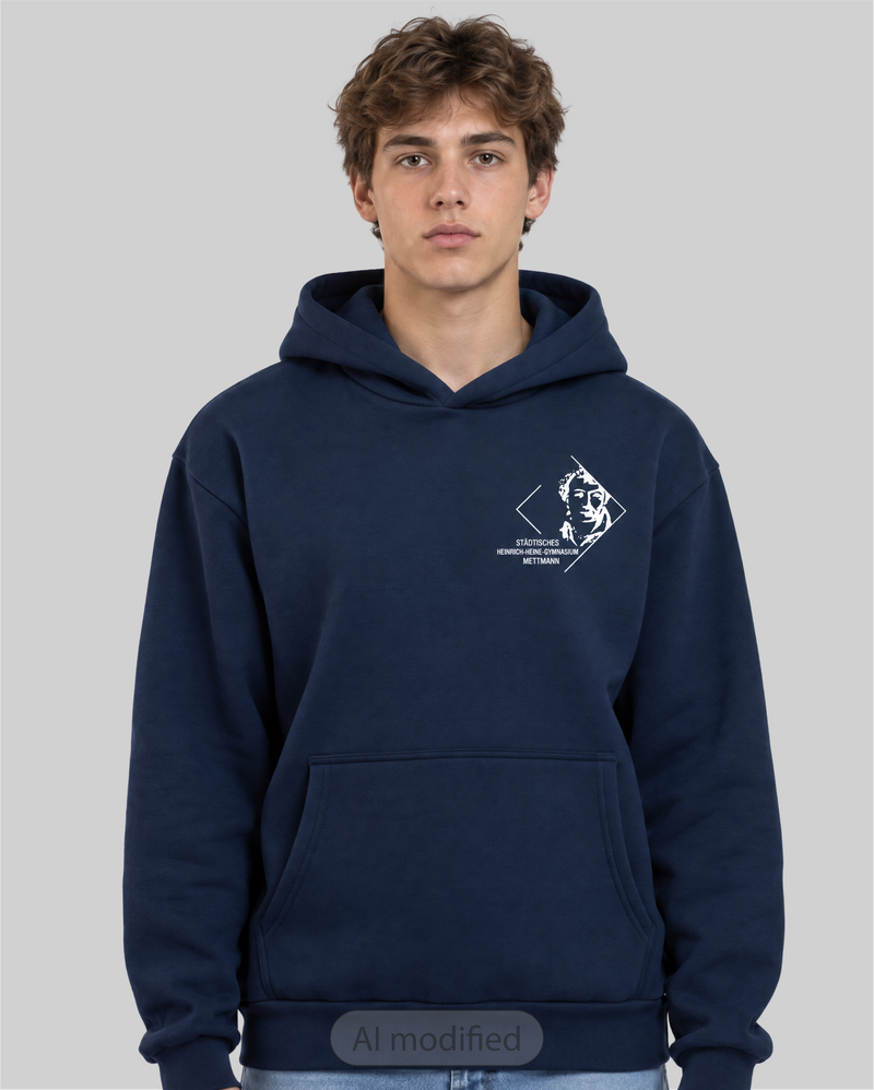 Schul-Hoodie "Mike„ oversized unisex-zoom-