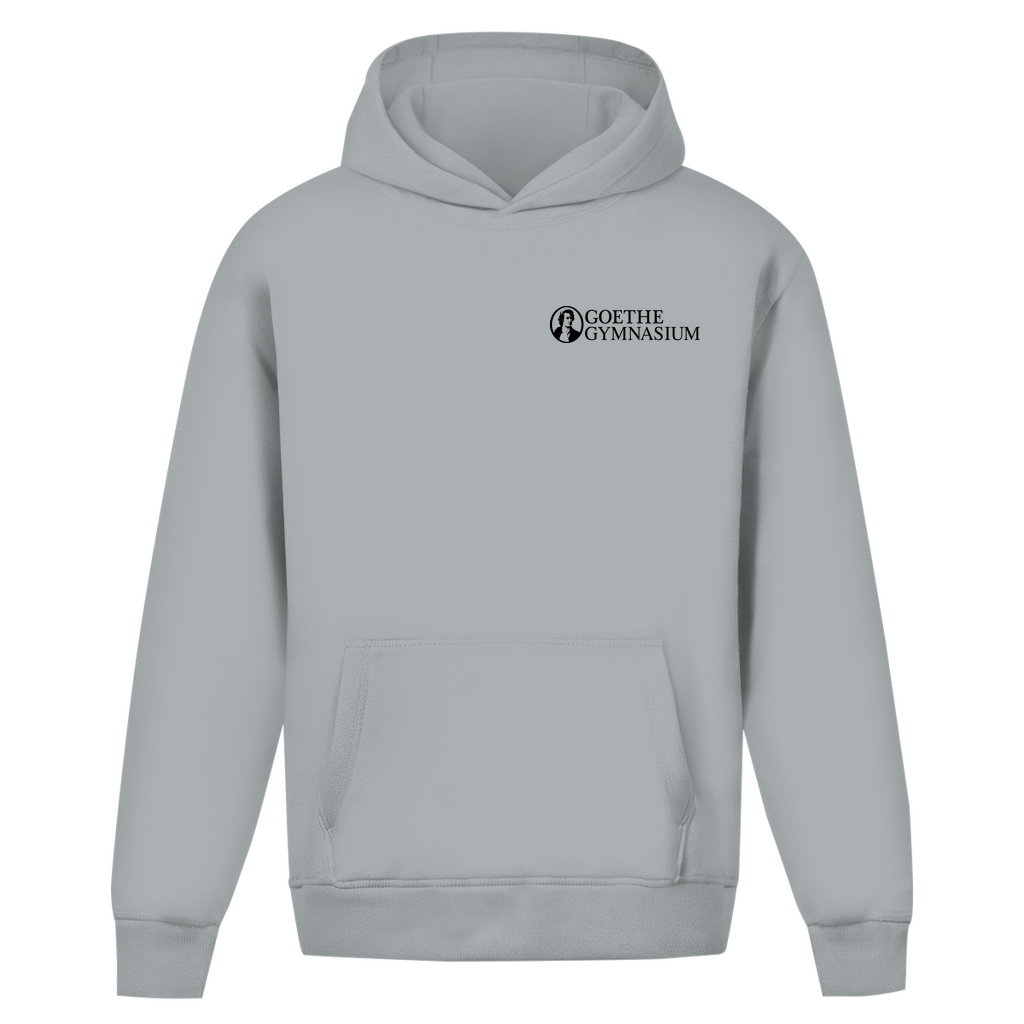Oversize Hoodie Ohne Kordel Goethe Gymnasium white-9