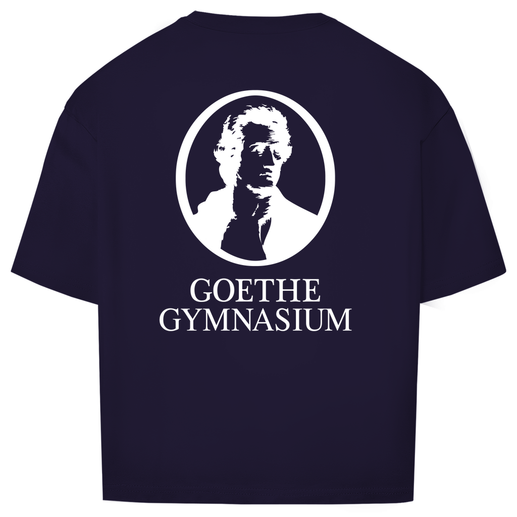 Oversize T-Shirt Goethe Gymnasium white-8