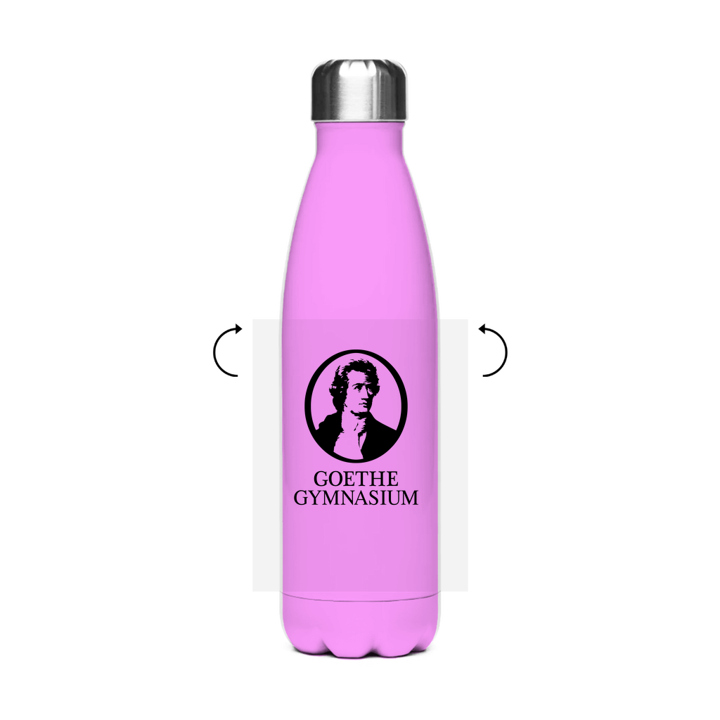 Edelstahl-Thermoflasche Goethe Gymnasium black-3