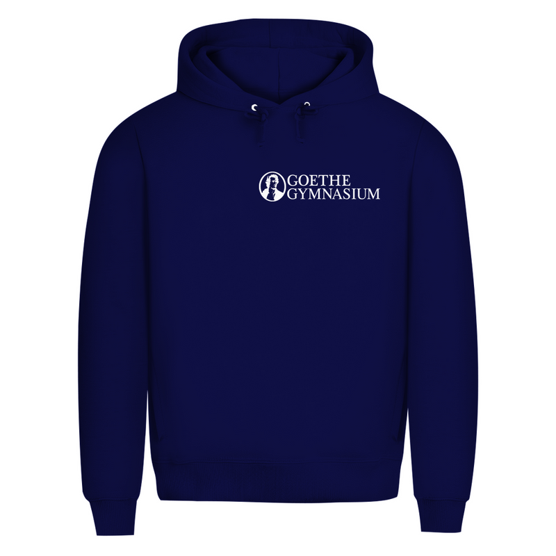 Herren Premium Bio Hoodie Goethe Gymnasium black-zoom-