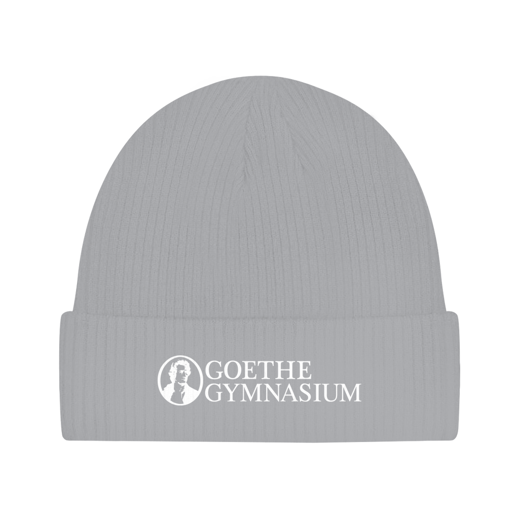 Beanie Goethe Gymnasium white-2