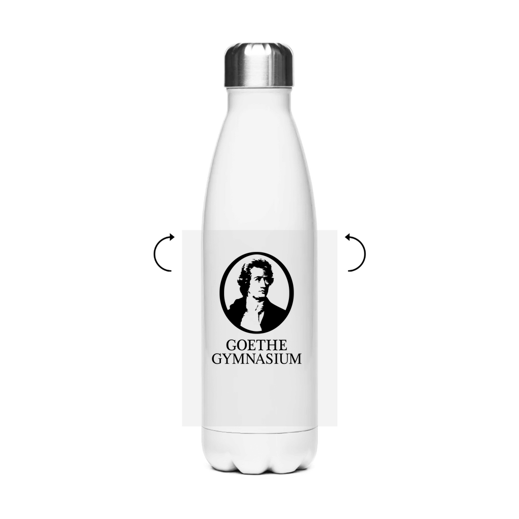 Edelstahl-Thermoflasche Goethe Gymnasium black-2