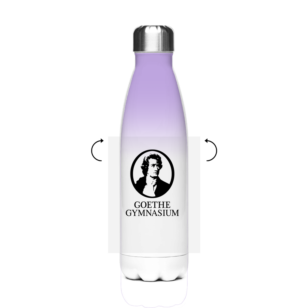 Edelstahl-Thermoflasche Goethe Gymnasium black-11