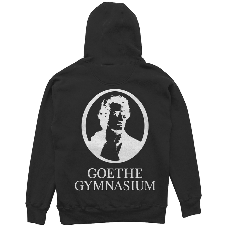 Unisex Oversize Hoodie Goethe Gymnasium black-zoom-