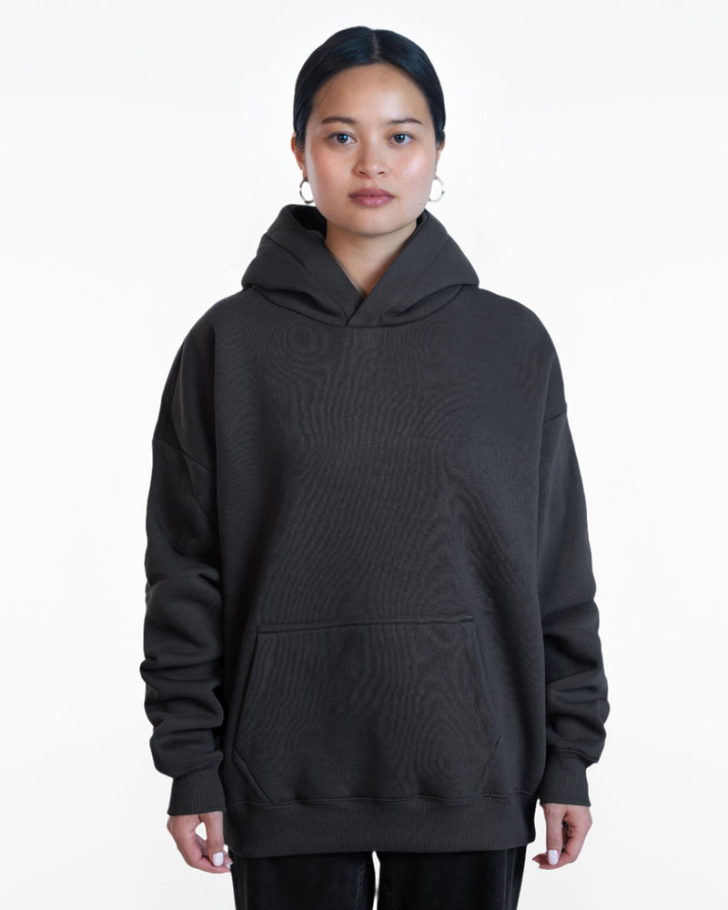 Oversized Hoodie Mike dark grey-zoom-
