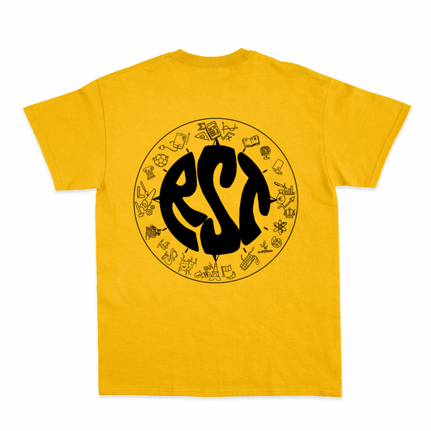 Premium Unisex T-Shirt mit großem Rückenlogo (RST)-19