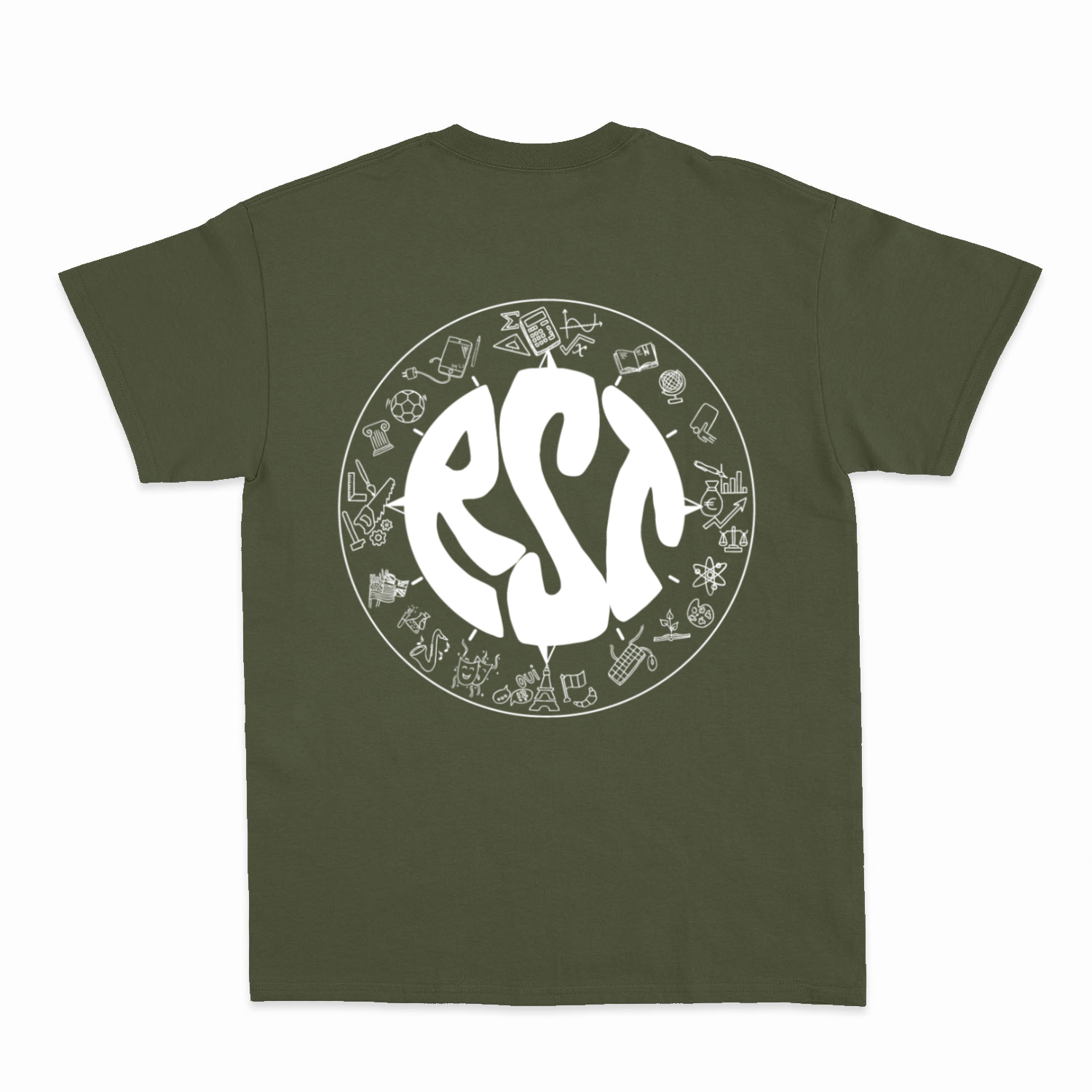 Premium Unisex T-Shirt mit großem Rückenlogo (RST)-5