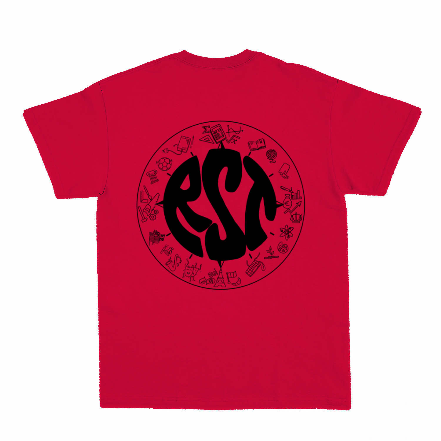 Premium Unisex T-Shirt mit großem Rückenlogo (RST)-31
