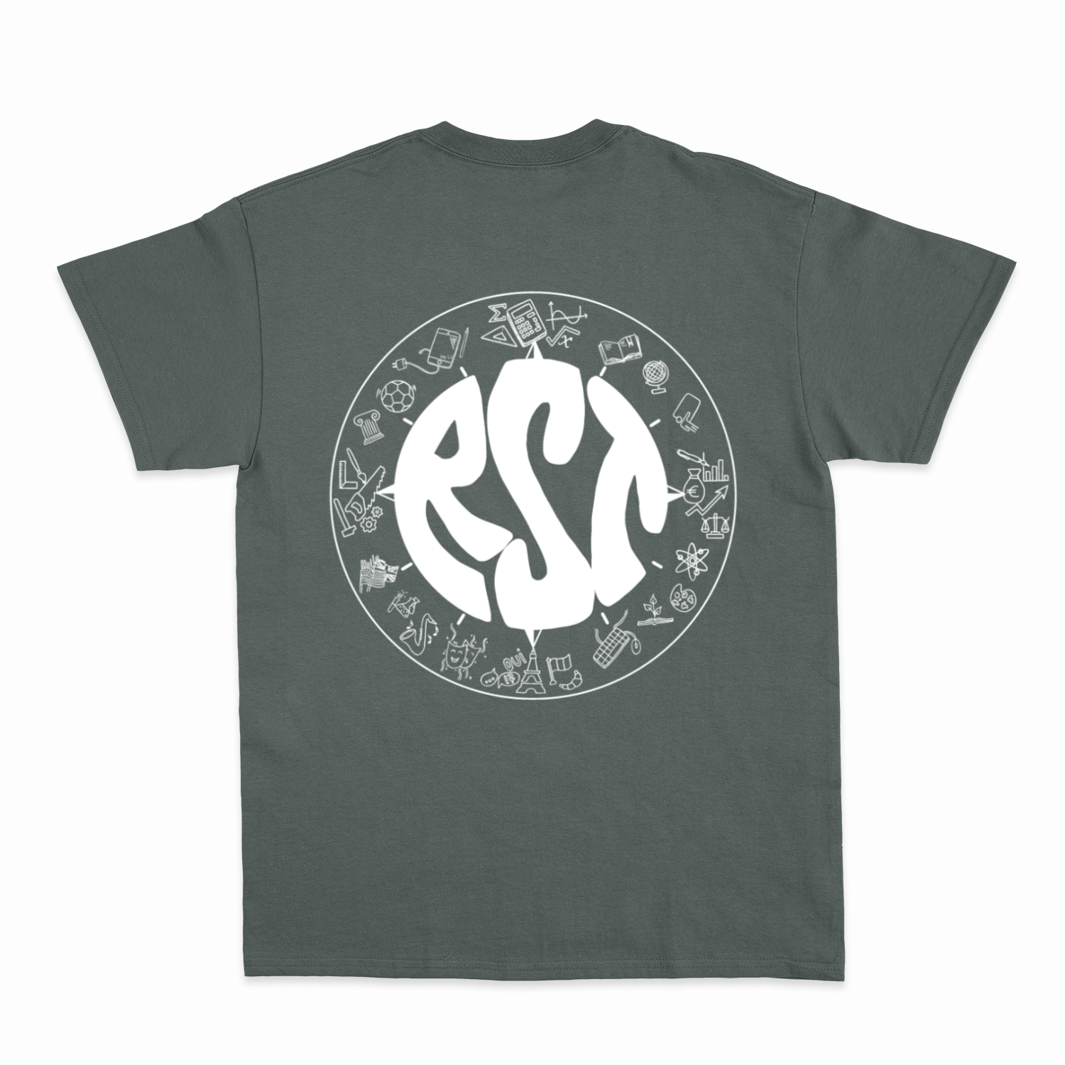 Premium Unisex T-Shirt mit großem Rückenlogo (RST)-23