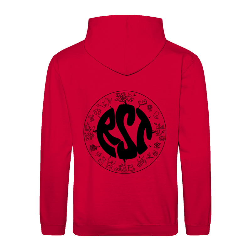 Premium Unisex Hoodie mit großem Rückenlogo (RST)-zoom-