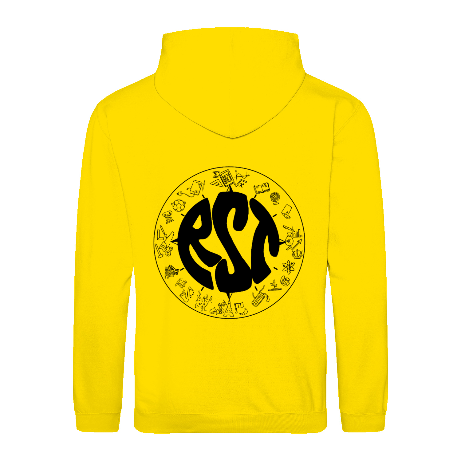 Premium Unisex Hoodie mit großem Rückenlogo (RST)-5