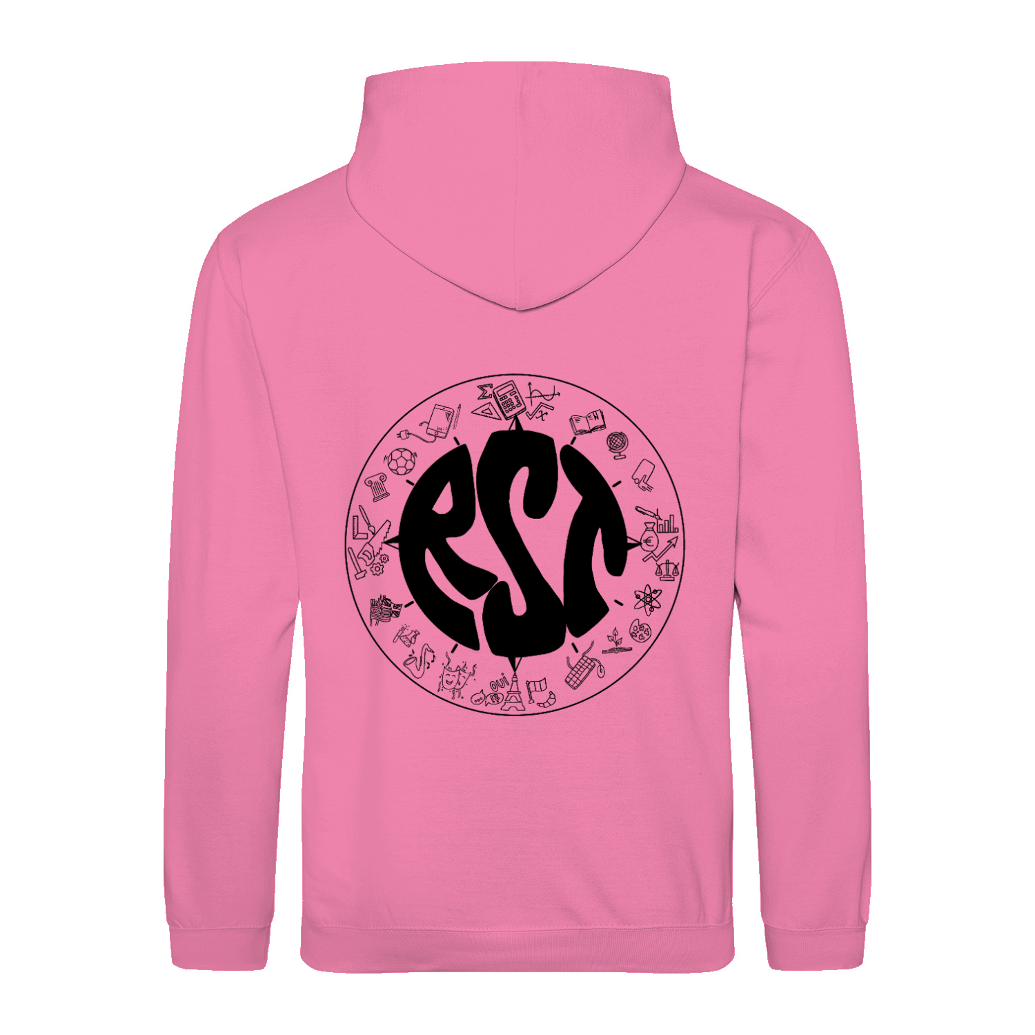 Premium Unisex Hoodie mit großem Rückenlogo (RST)-21