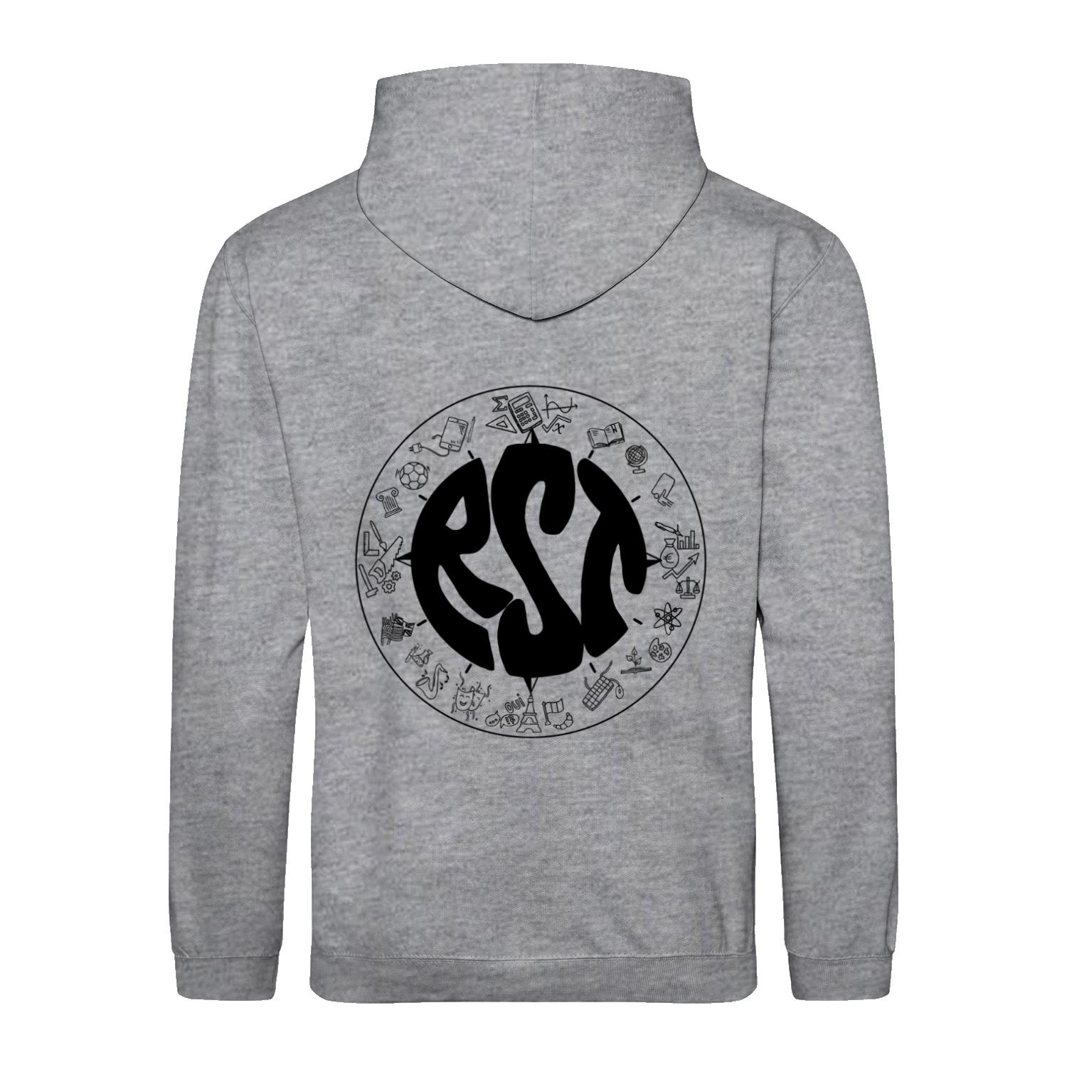 Premium Unisex Hoodie mit großem Rückenlogo (RST)-15