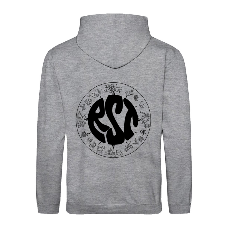 Premium Unisex Hoodie mit großem Rückenlogo (RST)-zoom-
