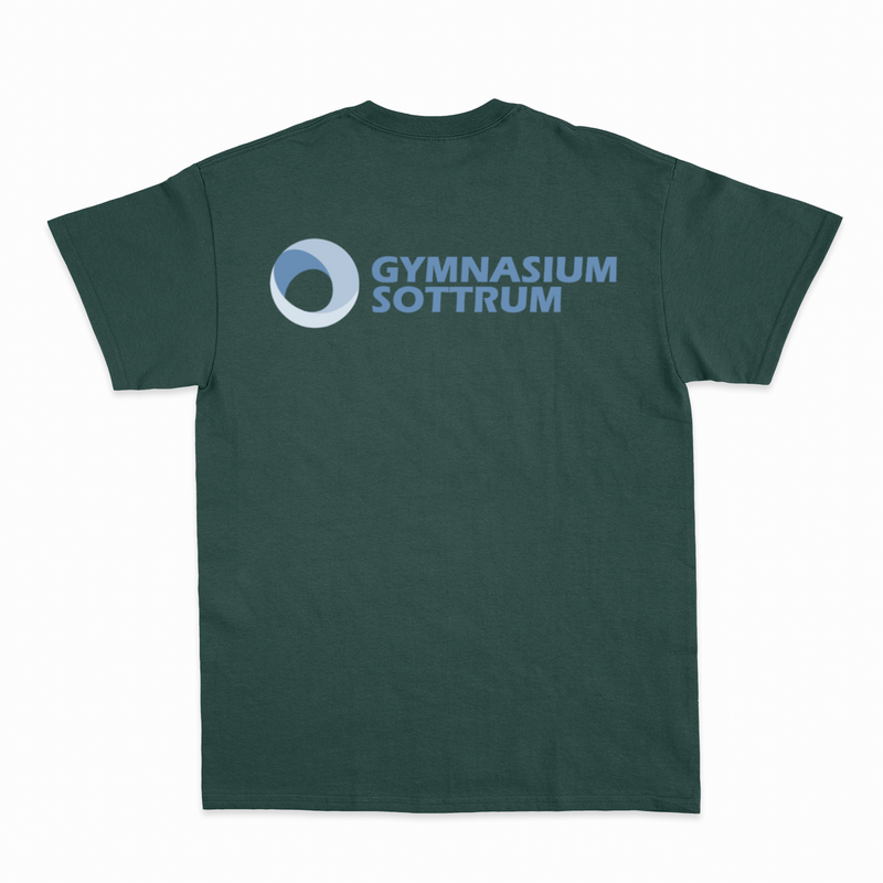 Premium Unisex T-Shirt mit großem Rückenlogo (Gym Sottrum)-zoom-