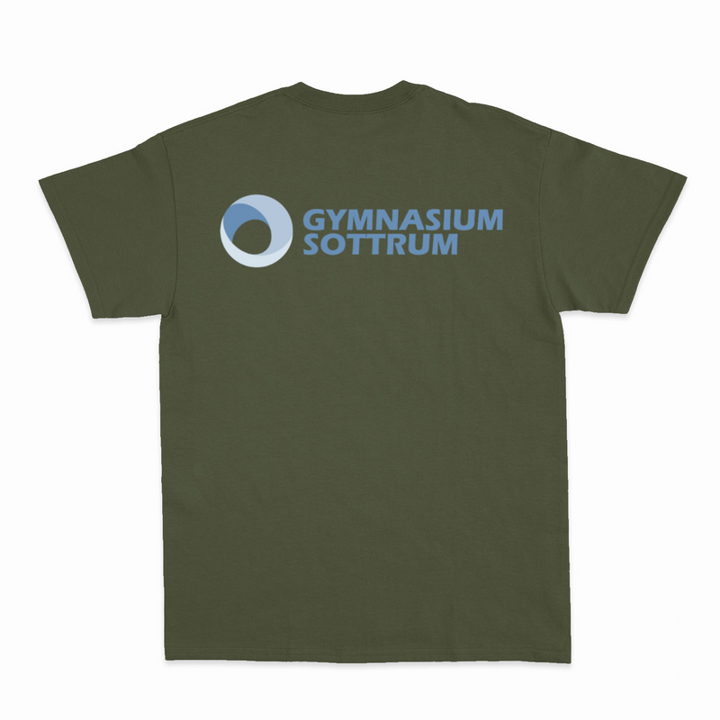 Premium Unisex T-Shirt mit großem Rückenlogo (Gym Sottrum)-zoom-