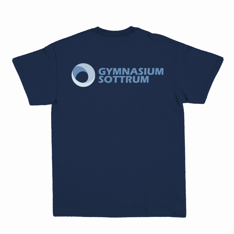 Premium Unisex T-Shirt mit großem Rückenlogo (Gym Sottrum)-zoom-