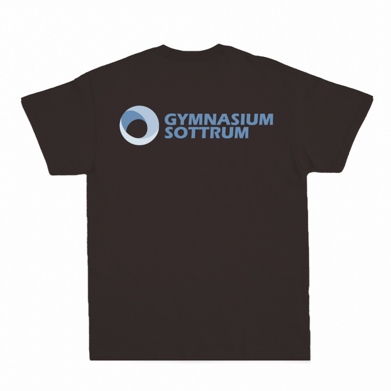 Premium Unisex T-Shirt mit großem Rückenlogo (Gym Sottrum)-zoom-