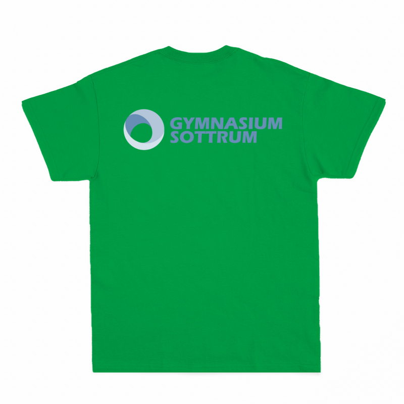 Premium Unisex T-Shirt mit großem Rückenlogo (Gym Sottrum)-zoom-
