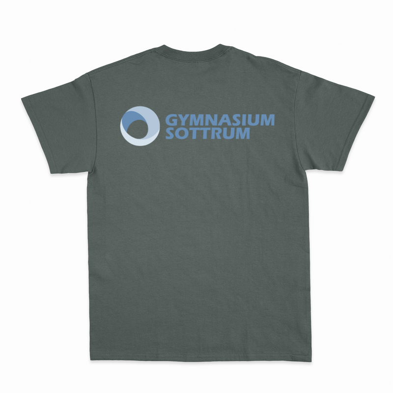 Premium Unisex T-Shirt mit großem Rückenlogo (Gym Sottrum)-zoom-