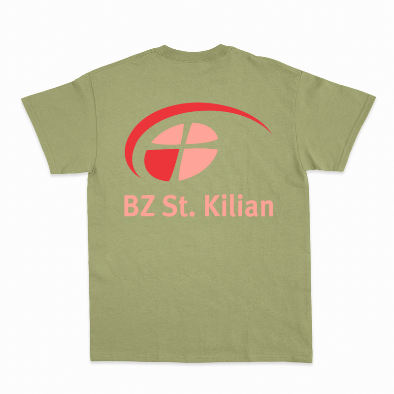 Unisex T-Shirt ,,Peter" mit großem hellem Rückenlogo (St. Kilian)-zoom-