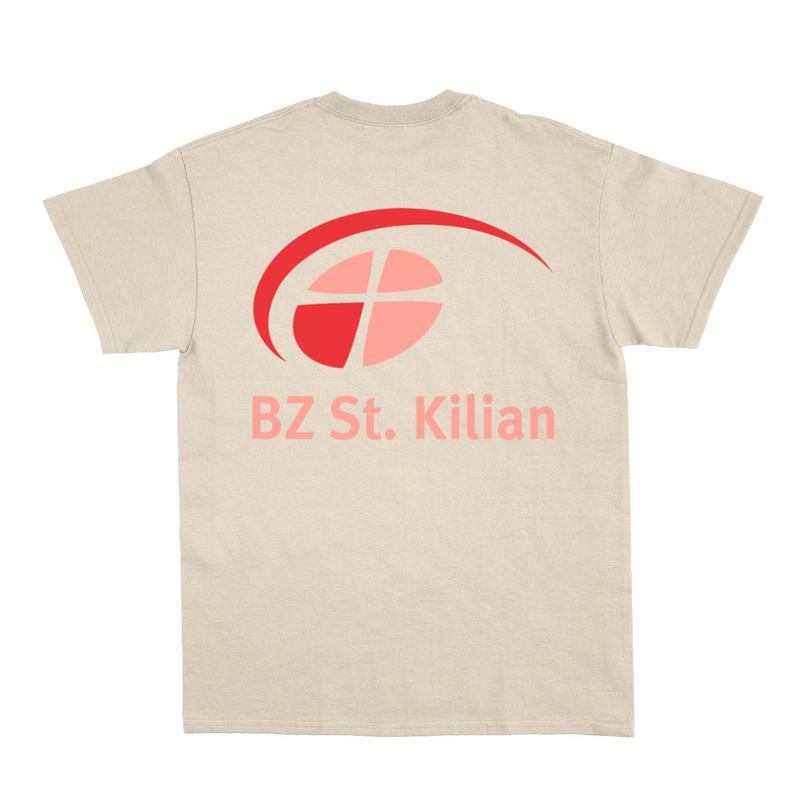 Unisex T-Shirt ,,Peter" mit großem hellem Rückenlogo (St. Kilian)-zoom-