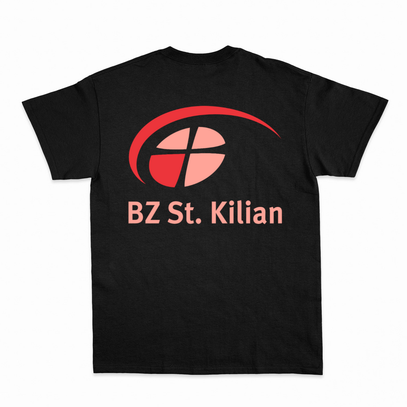 Unisex T-Shirt ,,Peter" mit großem hellem Rückenlogo (St. Kilian)-zoom-