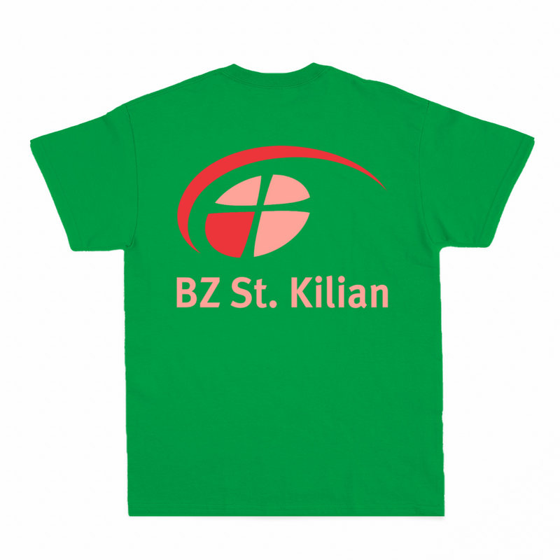 Unisex T-Shirt ,,Peter" mit großem hellem Rückenlogo (St. Kilian)-zoom-